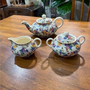 RARE FIND - Vintage Royal Winton Cheery Chintz Floral Ceramic Tea Set